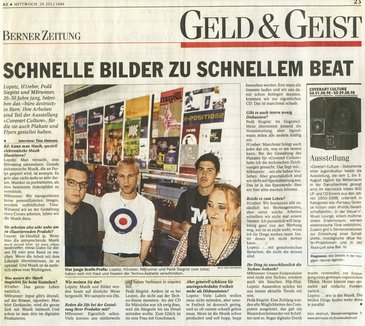 Büro Destruct, Berner Zeitung, Lopetz, H1 Reber, MBrunner, Pedä Siegrist, 29.07.1998