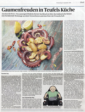 Der Bund, «Kochen für Boss», 08.09.2016